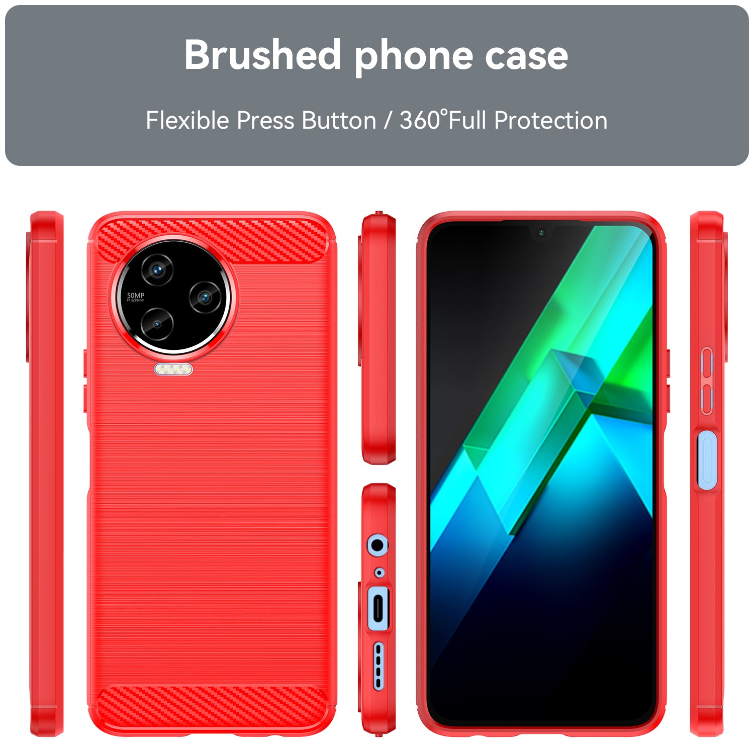 Protective Phone Case For Infinix Note 12 (2023) 4G Carbon Fiber Texture Brushed Surface Mobile Phone Back Cover Protective Phone Case For Infinix Note 12 (2023) 4G Carbon Fiber Texture Brushed Surface Mobile Phone Back Cover